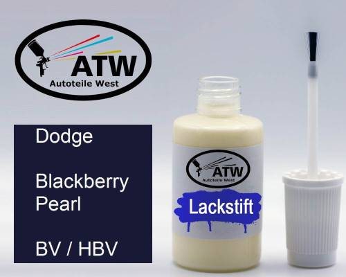 Dodge, Blackberry Pearl, BV / HBV: 20ml Lackstift, von ATW Autoteile West.